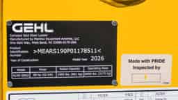 2026 Gehl R190 GEN2 skid loader for sale in Cashton WI at Portland Implement