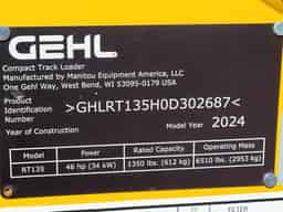 2024 Gehl RT135 track loader for sale in Cashton WI at Portland Implement