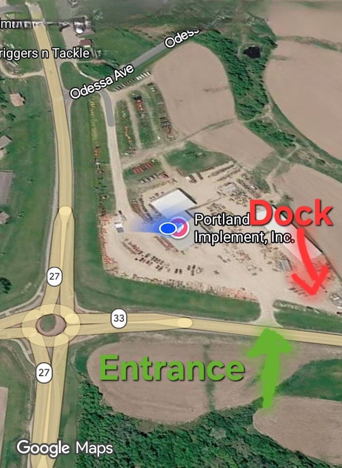 Portland Implement truck parking