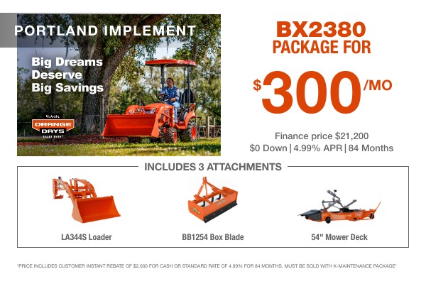 BX2380 Package - Portland Implement Inc.
